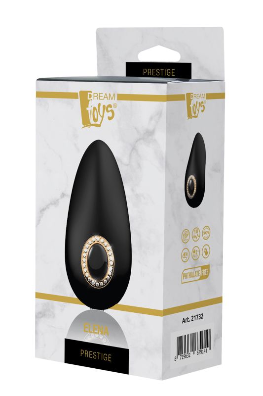 Кліторальний вібростимулятор Dream Toys PRESTIGE ELENA чорний вид 2