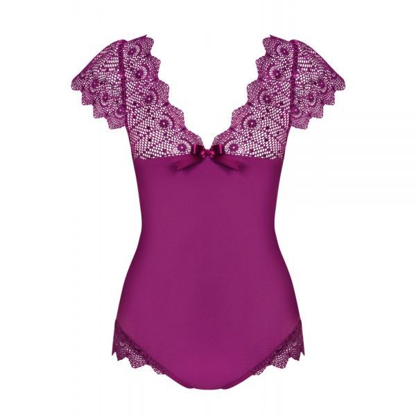 Боді Obsessive Moketta teddy purple S / M вид 3