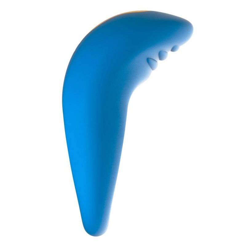 Перезаряжаемое вибрационное эрекционное кольцо Romp Juke синее вид 6