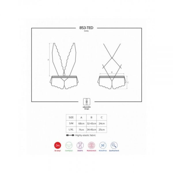 Боді 853-TED-3 Teddy red S / M вид 3