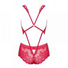 Боди Obsessive 853-TED-3 teddy red S/M вид 5
