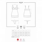 Боди Obsessive 853-CHE-3 chemise thong red S/M вид 3