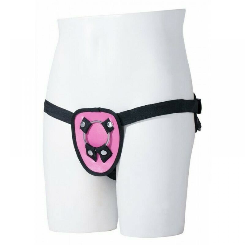 Трусики HARNESS з кільцями STRAP ON HARNESS PINK вид 2