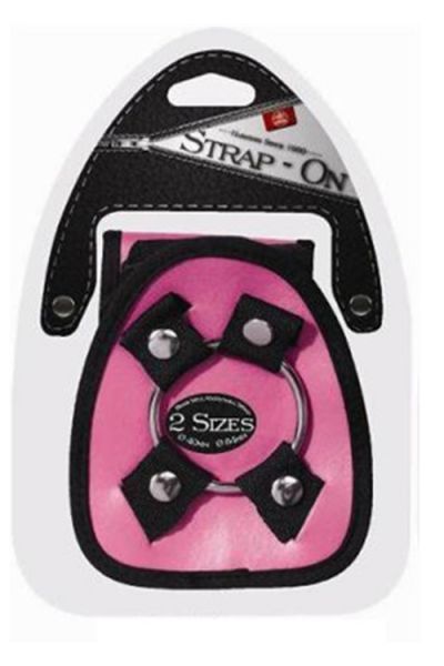 Трусики HARNESS с кольцами STRAP ON HARNESS PINK вид 3