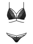 Комплект Obsessive Diyosa set 2-pcs black L/XL
