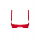 Бюстгальтер открытый Obsessive Lovica L/XL, красный вид 4