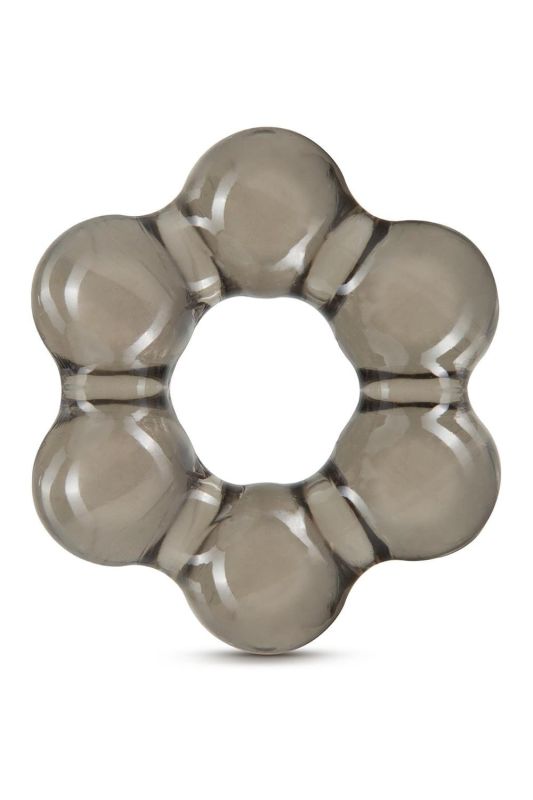 T331506 Эрекционное кольцо STAY HARD THICK BEAD COCK RING BLACK вид 3