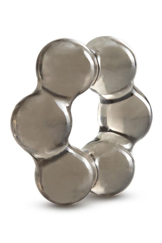 T331506 Эрекционное кольцо STAY HARD THICK BEAD COCK RING BLACK вид 4