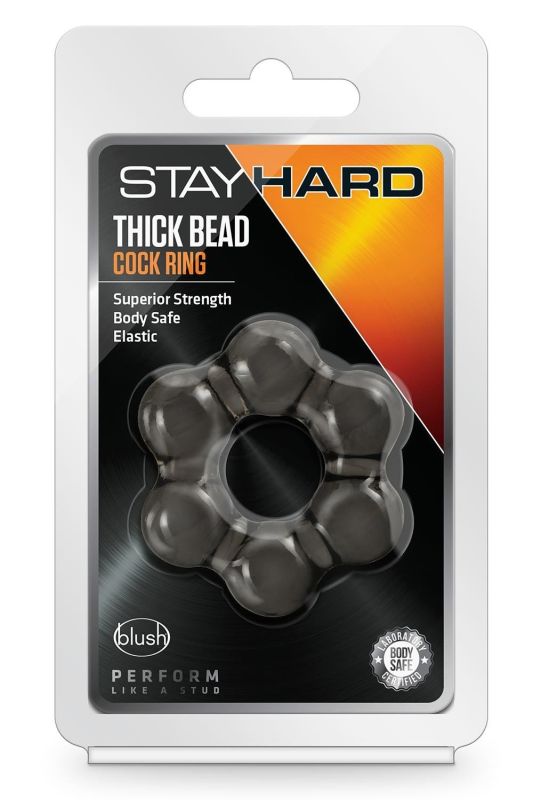 Кільце ерекційне у формі квітки Blush Stay Hard чорне вид 5