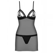 Cорочка Obsessive 865-CHE-1 chemise & thong L\XL