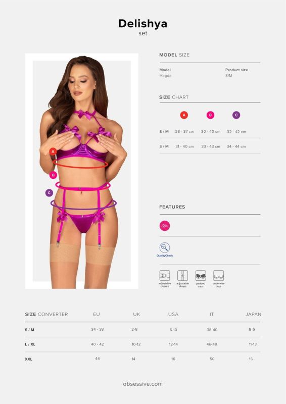 Комплект Obsessive Delishya Set L/XL вид 4