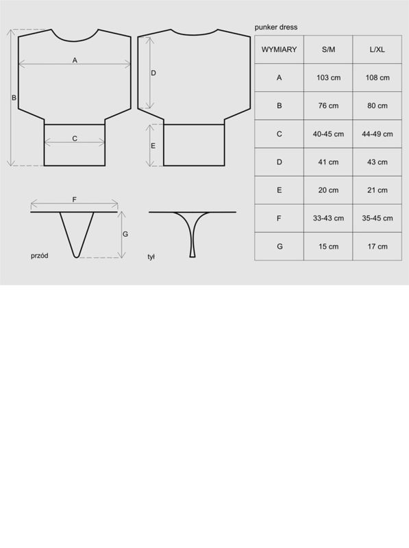 Сукня сітка Punker dress L/XL вид 5