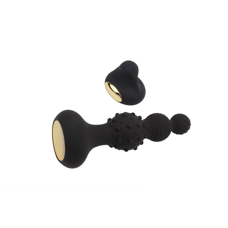 Анальная пробка с вибрацией в виде елочки Chisa Breakout Pro Rocked Hip с разным рельефом на ярусах вид 5