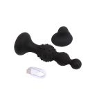 Анальная пробка с вибрацией в виде елочки Chisa Breakout Pro Rocked Hip с разным рельефом на ярусах вид 6