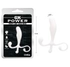 Стимулятор простаты Chisa GK Power Party с анатомическим рельефом, белый вид 2