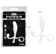 Стимулятор простаты Chisa GK Power Party с анатомическим рельефом, белый