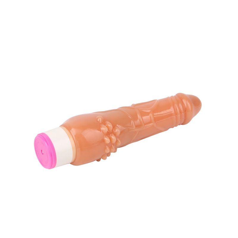 Вібратор реалістичний рельєфний Chisa Basic Luv Theory Beginner Rider, бежевий вид 7