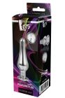 DT21825 анальна пробка конічної форми Dream Toys GLEAMING LOVE SILVER PLEASURE PLUG L вид 3