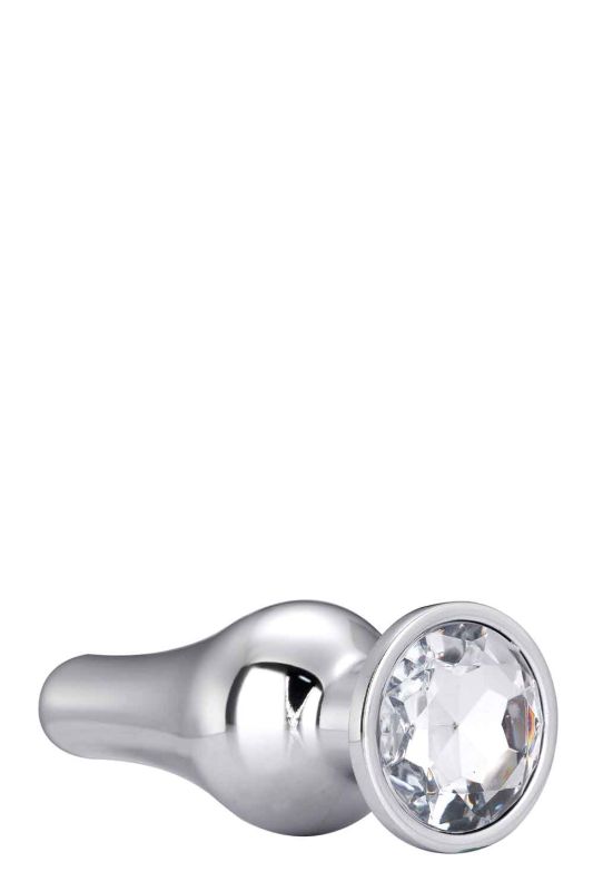 DT21825 анальна пробка конічної форми Dream Toys GLEAMING LOVE SILVER PLEASURE PLUG L вид 5
