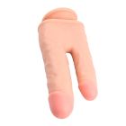 Фаллоимитатор двойной с мошонкой Chisa Ballsy Super Cock Bromeo # 02 на присоске, телесный вид 3