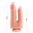 Фалоімітатор подвійний з мошонкою Chisa Ballsy Super Cock Bromeo # 02 на присосці, тілесний вид 5