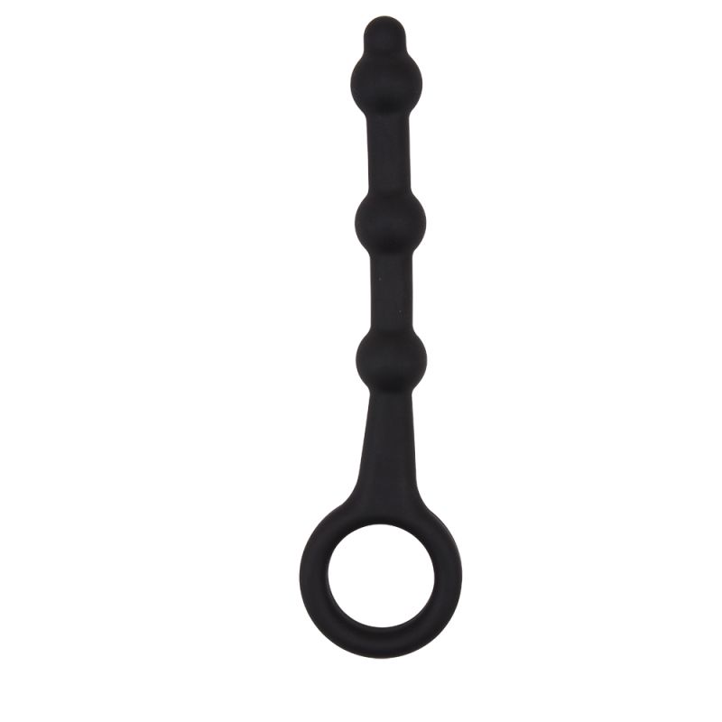 Анальний ланцюжок силікон Chisa Black Mont 13.5 sm чорний вид 3