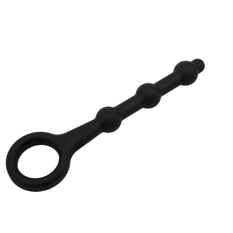 Анальний ланцюжок силікон Chisa Black Mont 13.5 sm чорний вид 4