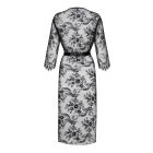 Пеньюар Obsessive Lashy полупрозрачный кружевной, черный, S/M вид 6