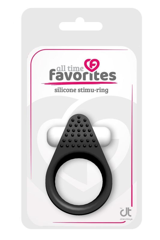 Эрекционное кольцо LIT-UP SILICONE STIMU RING 1, BLACK вид 2