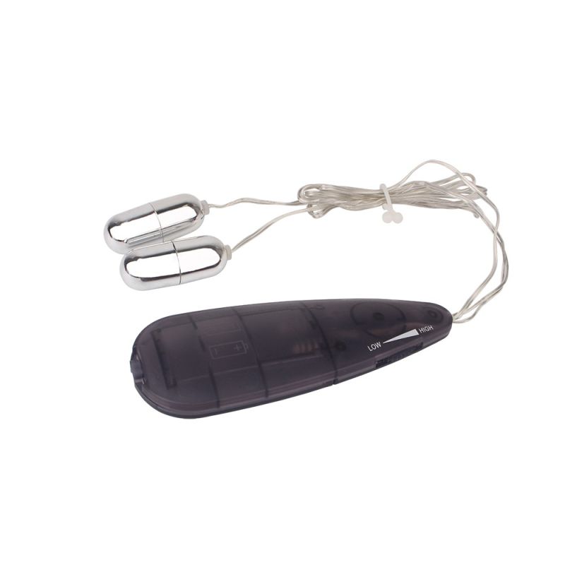 Вібропулі сріблясті Chisa Hi-Basic Double Play Bullets Vibrator з чорним пультом управління вид 5