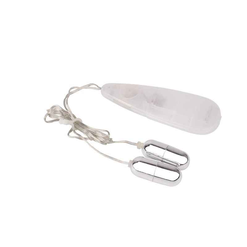 Віброяйця з пультом Cisa Hi-Basic Double Play Bullets, сріблясті вид 5