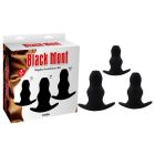 Набор анальных тоннелей Chisa Black Mont Rippled Anal Juicer Kit, черный вид 2