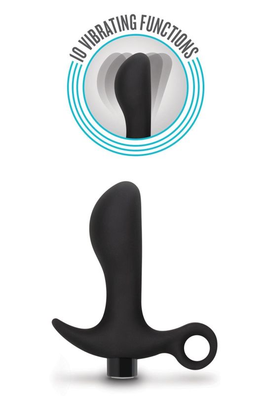 Анальная пробка Blush Anal Adventures Platinum Silicone Vibrating Pros вид 4