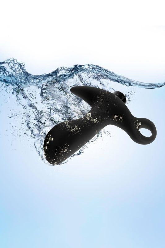 Анальна пробка з віброкулею Blush Anal Adventures Platinum чорна вид 10