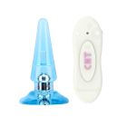 Анальная пробка с вибрацией и пультом Chisa Hi-Basic NICOLE'S голубая вид 3