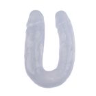 Фаллоимитатор двойной реалистичный Chisa Hi-Rubber 14, прозрачный вид 3
