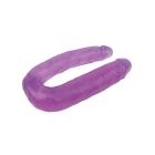 Фаллоимитатор двойной Chisa Hi-Rubber, фиолетовый вид 4