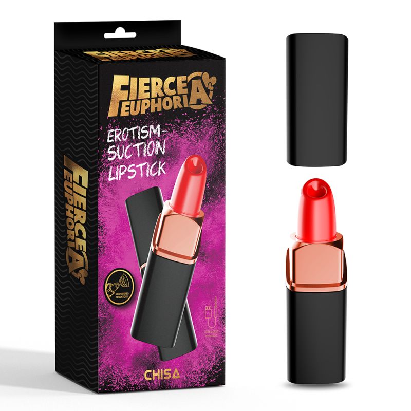Вакуумный стимулятор клитора Chisa Fierce Euphoria Erotism в форме помады вид 2
