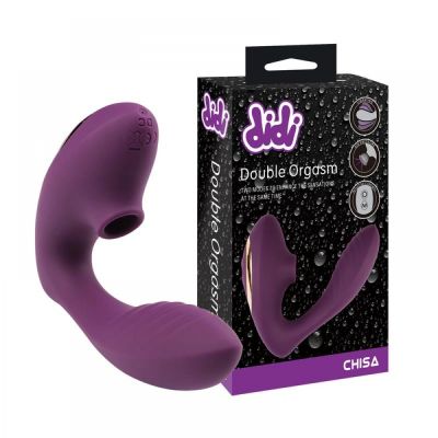 Вакуумний вібратор для пар Chisa Didi Double Orgasm, фіолетовий