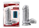 Фаллоимитатор с мошонкой на присоске Chisa Dark Muscle, серебристый