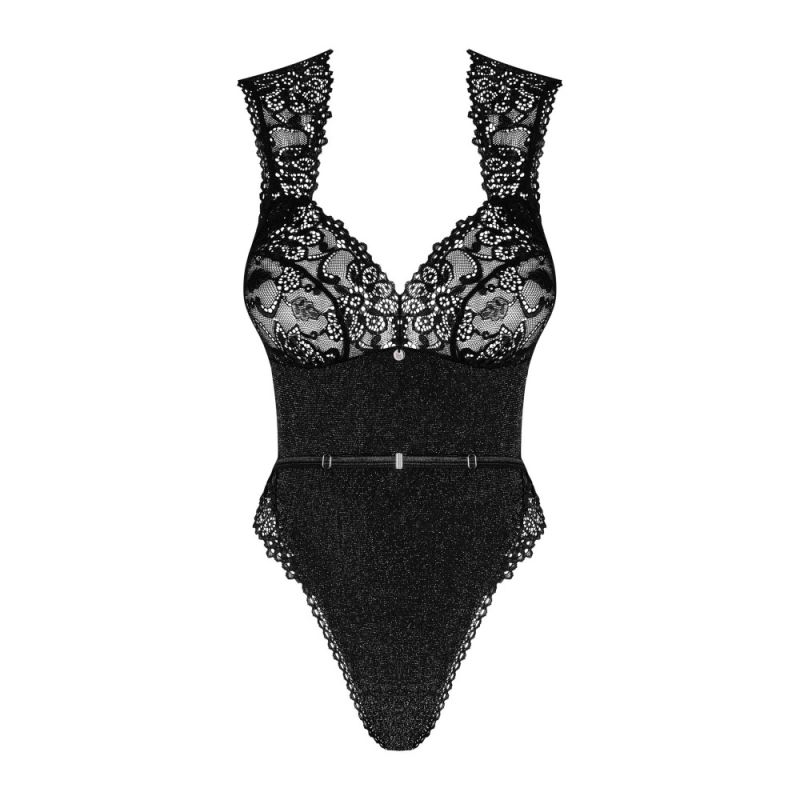 Боди Obsessive Elisetta Black S/M вид 4