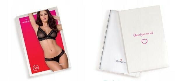 Боді Obsessive Elisetta Black S/M вид 9