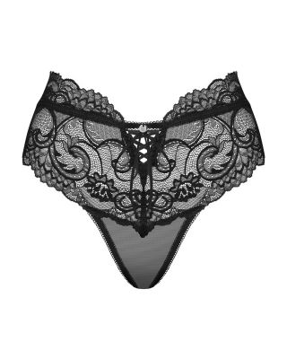 Трусики мереживні Obsessive Elizenes S \ M Black