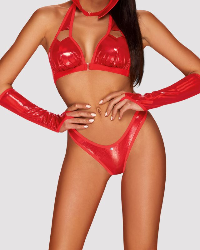 Игровой Костюм Вампирши Obsessive Vampines Red S/M вид 2