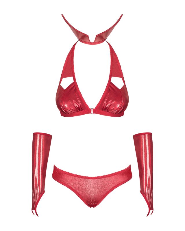 Игровой Костюм Вампирши Obsessive Vampines Red S/M вид 4