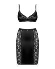 Комплект Obsessive Blanita (бюстгальтер та спідниця) Black L\LX вид 7
