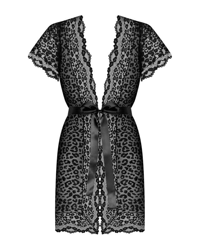 Сексуальний халат Obsessive Giully peignoir S/M вид 6