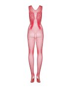 Комбинезон с аппликацией в виде крыльев и открытым доступом Obsessive N112 красный, S/M/L