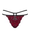 Трусики Obsessive Sugestina Bordeaux-Black S/M