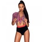 Костюм для рольових ігор Obsessive Worker Girl Чорно-червоний S\M вид 2